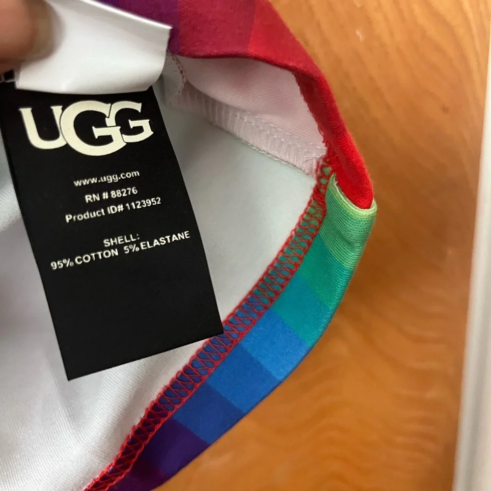 Ugg U Pride logo love crew neck short sleeve tee XS - Picture 6 of 11